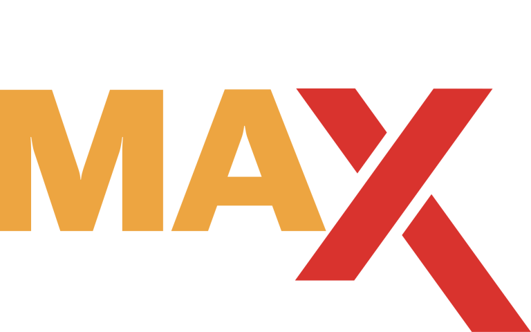 Bold text reading "RESPONDER" in white above the large word "MAX," with "M" and "A" in orange and a large red "X," all on a light gray background.